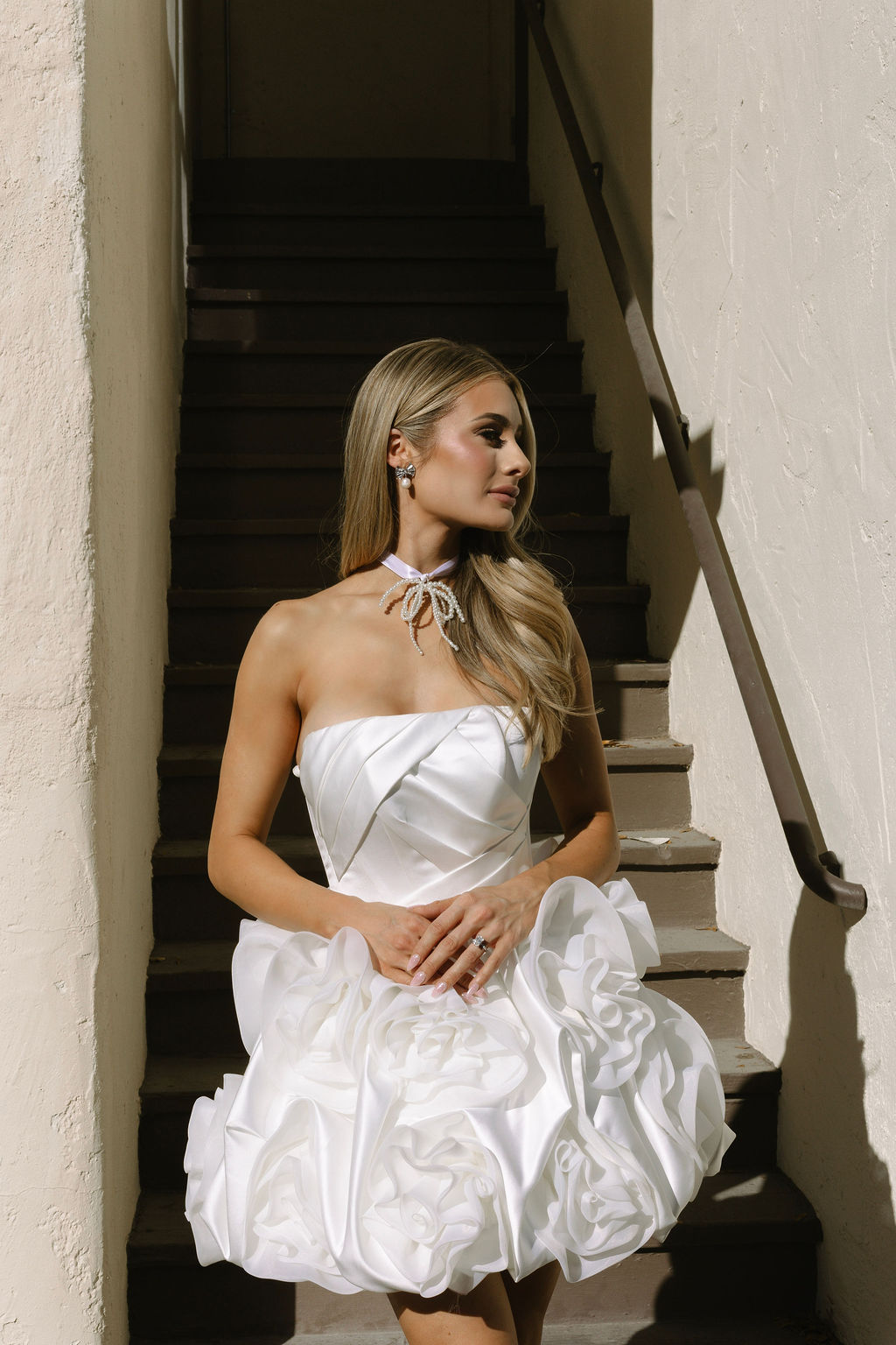 Florentina short white wedding dress